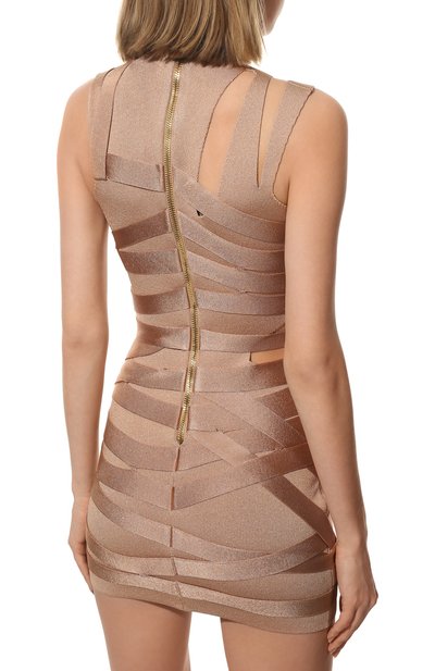 Платье из вискозы BALMAIN, арт. XF0R4090/KB76, фото 4