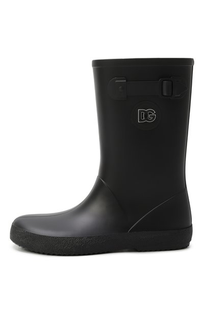 Резиновые сапоги DOLCE & GABBANA черного цвета по цене 29600 руб., арт. DD0323/AA615/37-38, фото 2 Резиновые сапоги DOLCE & GABBANA, арт. DD0323/AA615/37-38, фото 2