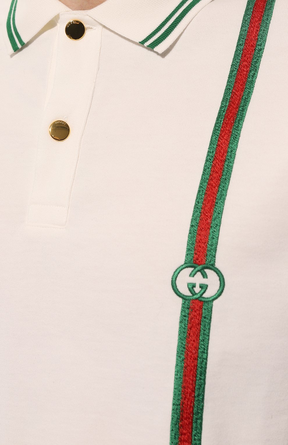 Хлопковое поло GUCCI, арт. 628338 XJCQR, фото 5