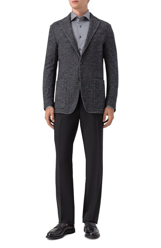 Хлопковая сорочка MVST SLIM/GABRIELLE/R0UND/1628-JERSEY (INTERL0CK) Серый  SLIM/GABRIELLE/R0UND/1628-JERSEY (INTERL0CK) Фото 2