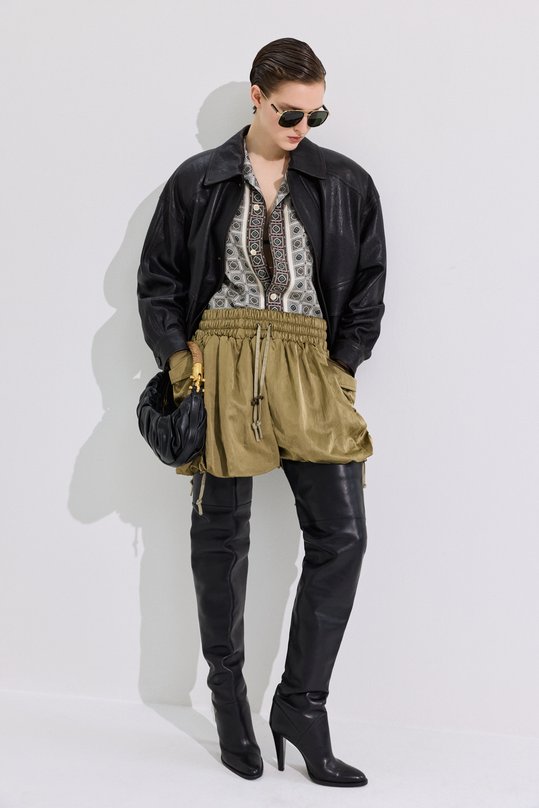 Кожаные ботфорты Nadja 100 Saint Laurent 843853/28N00 Чёрный  843853/28N00 Фото 7