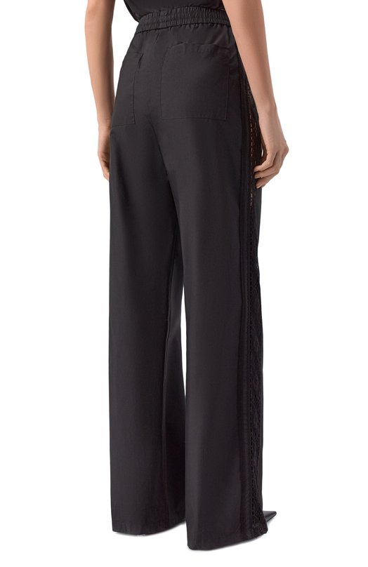 Хлопковые брюки MSGM 4041MDP08/267112 Чёрный  4041MDP08/267112 Фото 4