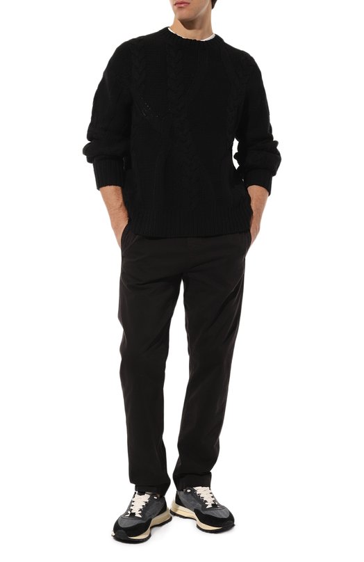 Шерстяной свитер 3.Paradis Чёрный, фото 2