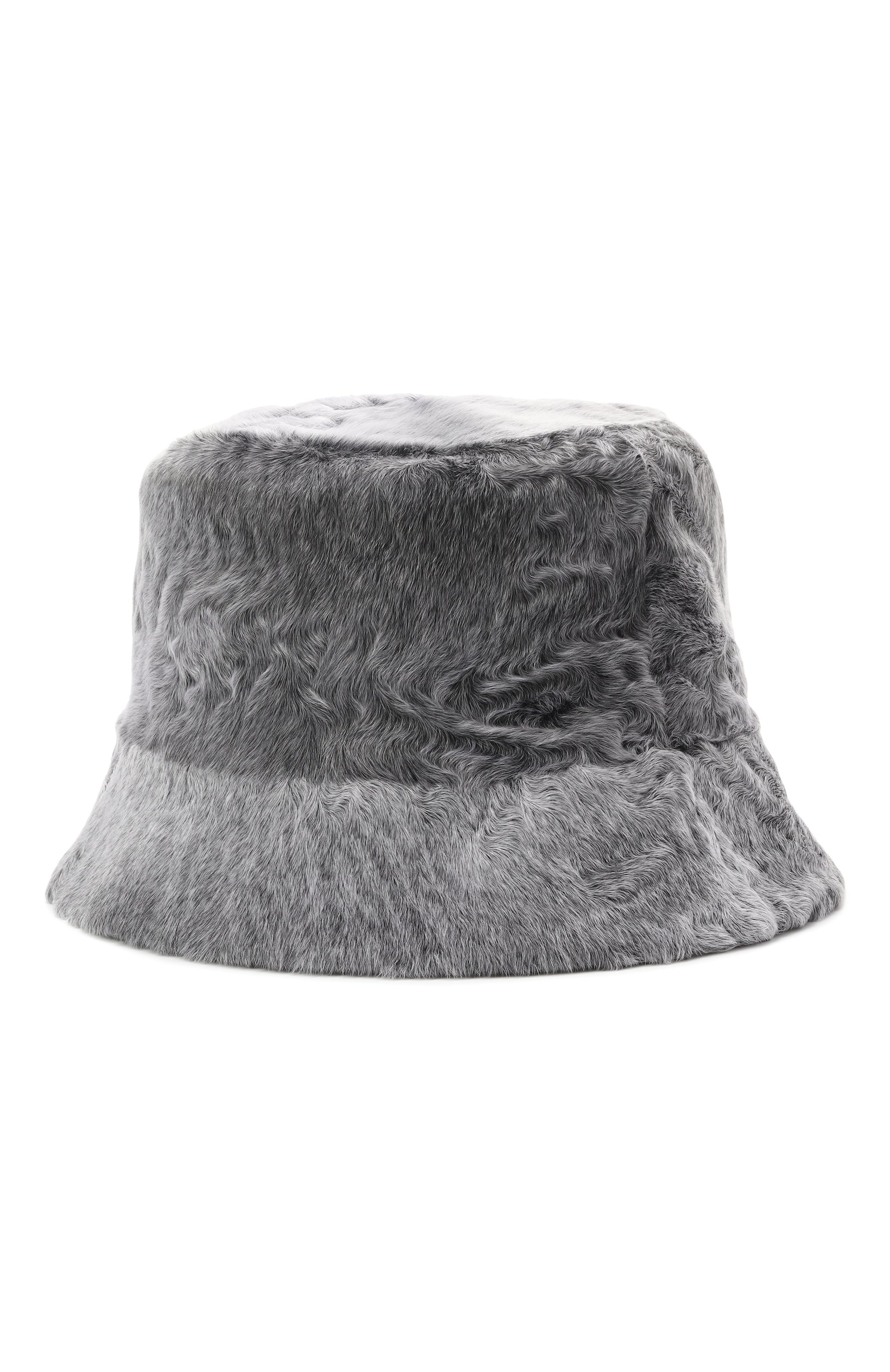 Панама из каракульчи VICTORIA KUSENKOVA серого цвета по цене 105820 руб., арт. 157100008042, фото 2 Панама из каракульчи VICTORIA KUSENKOVA, арт. 157100008042, фото 2