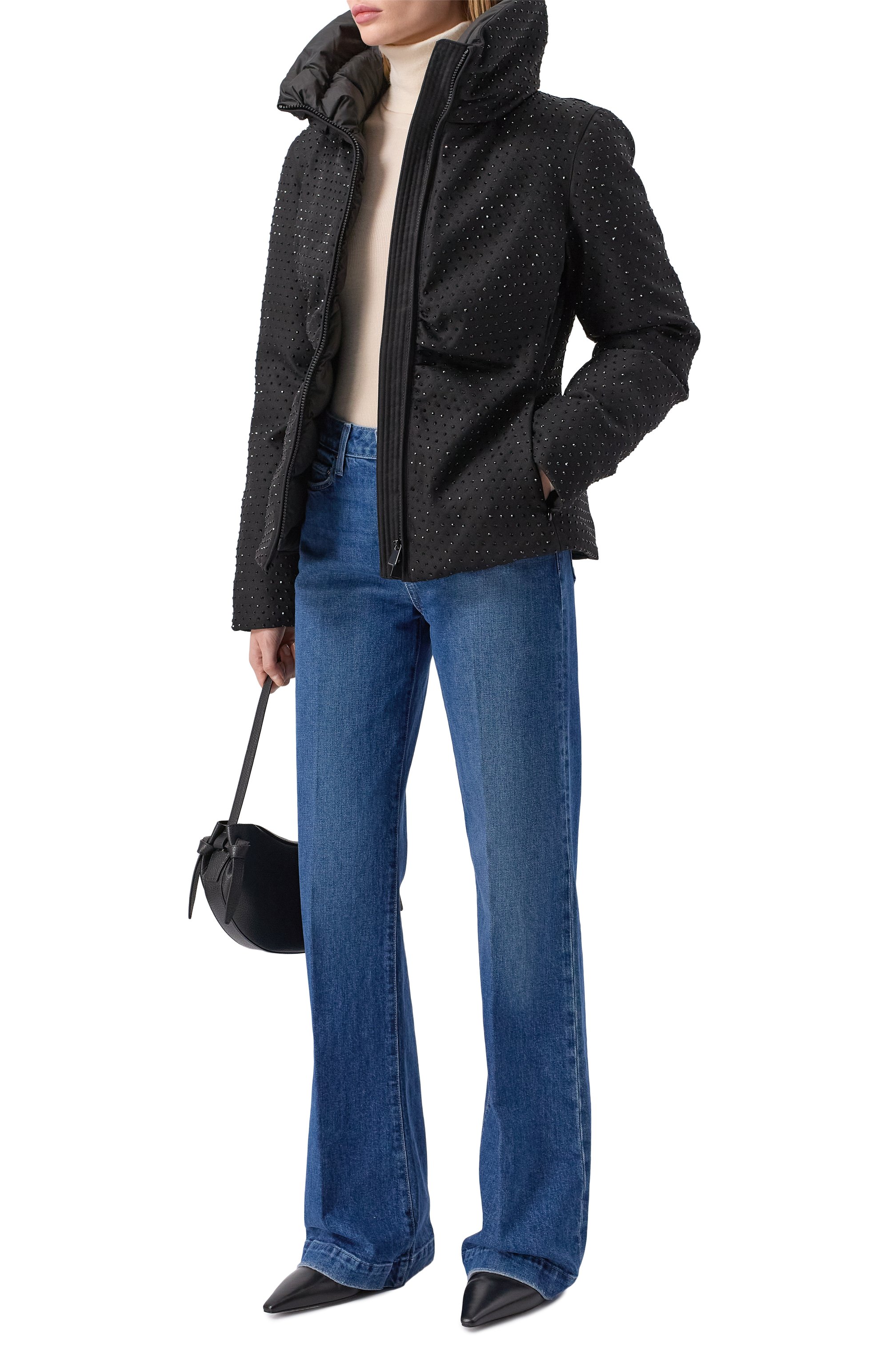 Пуховик с отделкой стразами PINKO, арт. 106014/A2ZF, фото 2