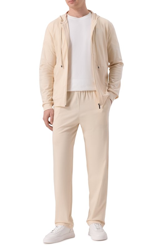 Хлопковые домашние брюки Zimmerli 1357-21143 Бежевый  1357-21143 Фото 2