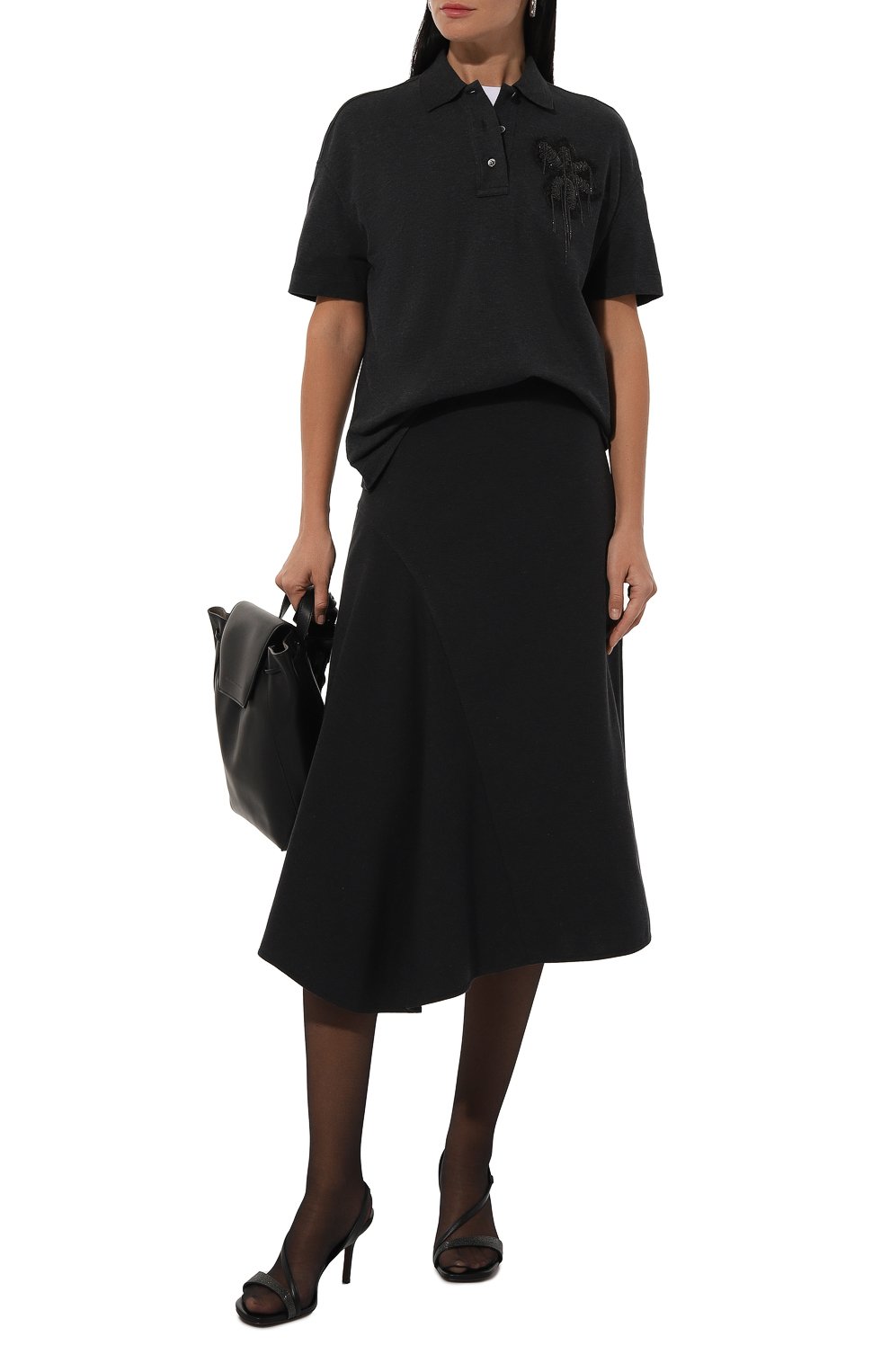 Хлопковая юбка BRUNELLO CUCINELLI, арт. MPR24G3639, фото 2