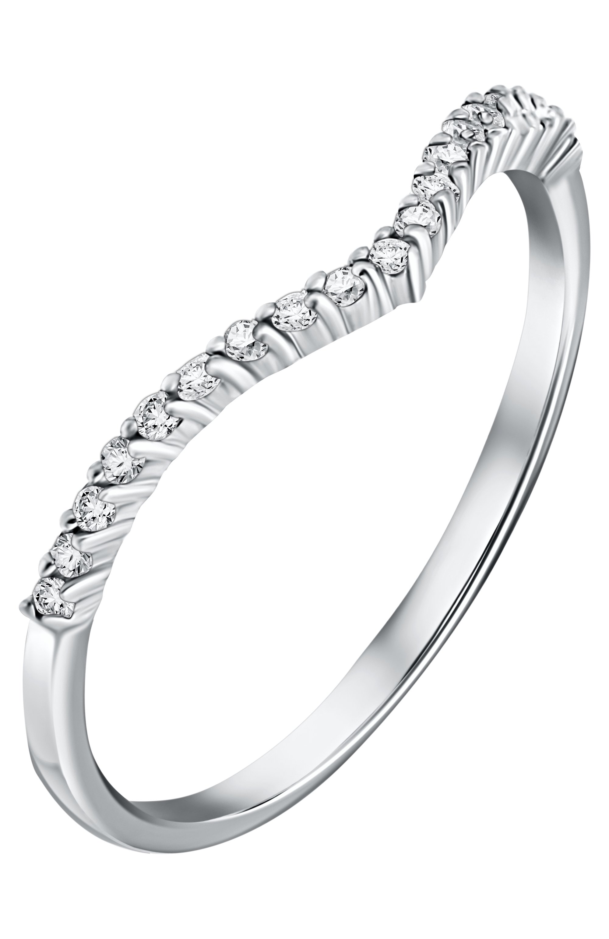 Кольцо-волна с цирконами MOONKA, арт. tr-wr-r, фото 3