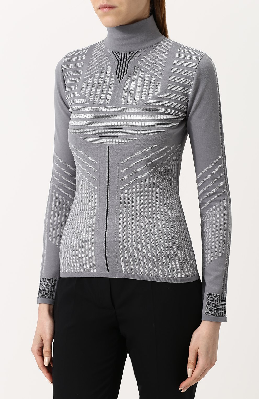 Приталенная водолазка с длинным рукавом PRADA, арт. P26279-1QMC-F078H, фото 3