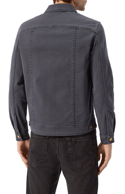 Джинсовая куртка STEFANO RICCI темно-серого цвета по цене 184000 руб., арт. MFJ5102070/T286BK, фото 4 Джинсовая куртка STEFANO RICCI, арт. MFJ5102070/T286BK, фото 4