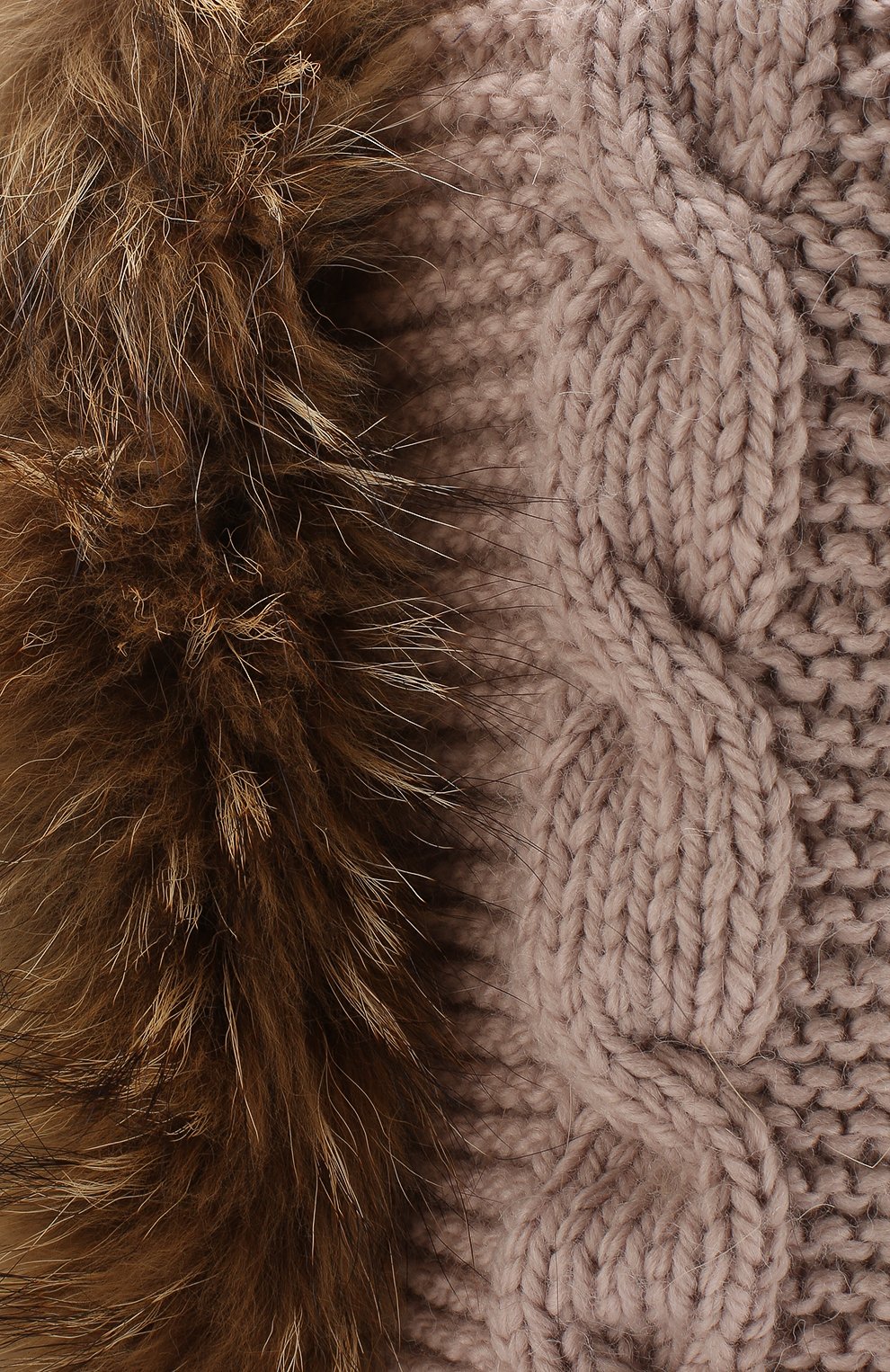 Шерстяная шапка-балаклава с меховой отделкой CASILDA Y JIMENA, арт. 735304028, фото 3