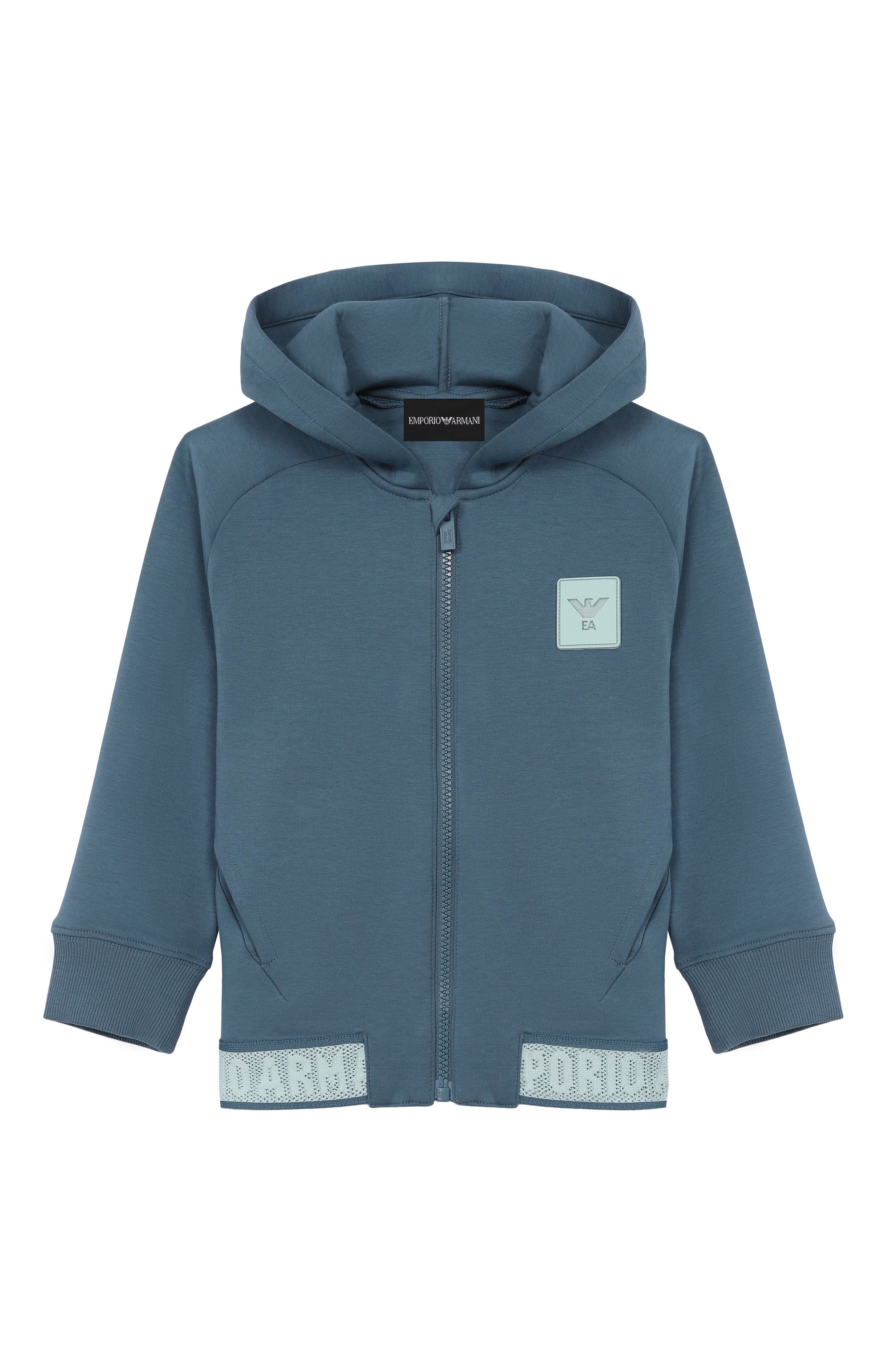 Костюм из толстовки и брюк EMPORIO ARMANI тёмно-голубого цвета по цене 39950 руб., арт. EB001317/AF10126, фото 2 Костюм из толстовки и брюк EMPORIO ARMANI, арт. EB001317/AF10126, фото 2