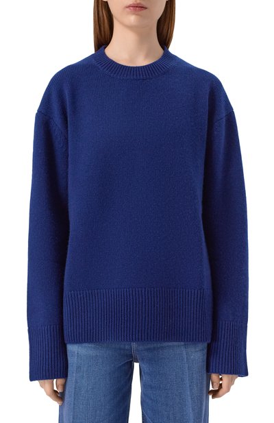 Пуловер из шерсти и кашемира 12 STOREEZ синего цвета по цене 39000 руб., арт. 135736, фото 3 Пуловер из шерсти и кашемира 12 STOREEZ, арт. 135736, фото 3