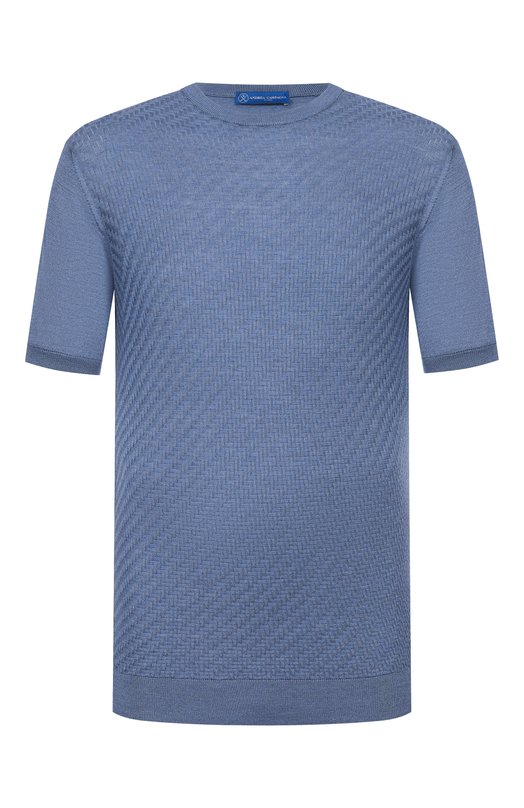 Шелковый джемпер Andrea Campagna SU26SE350-00/FSE26 Голубой SU26SE350-00/FSE26