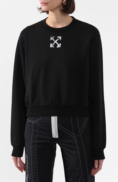 Хлопковый свитшот OFF-WHITE, арт. 0WBA026S20FLE0041001, фото 3