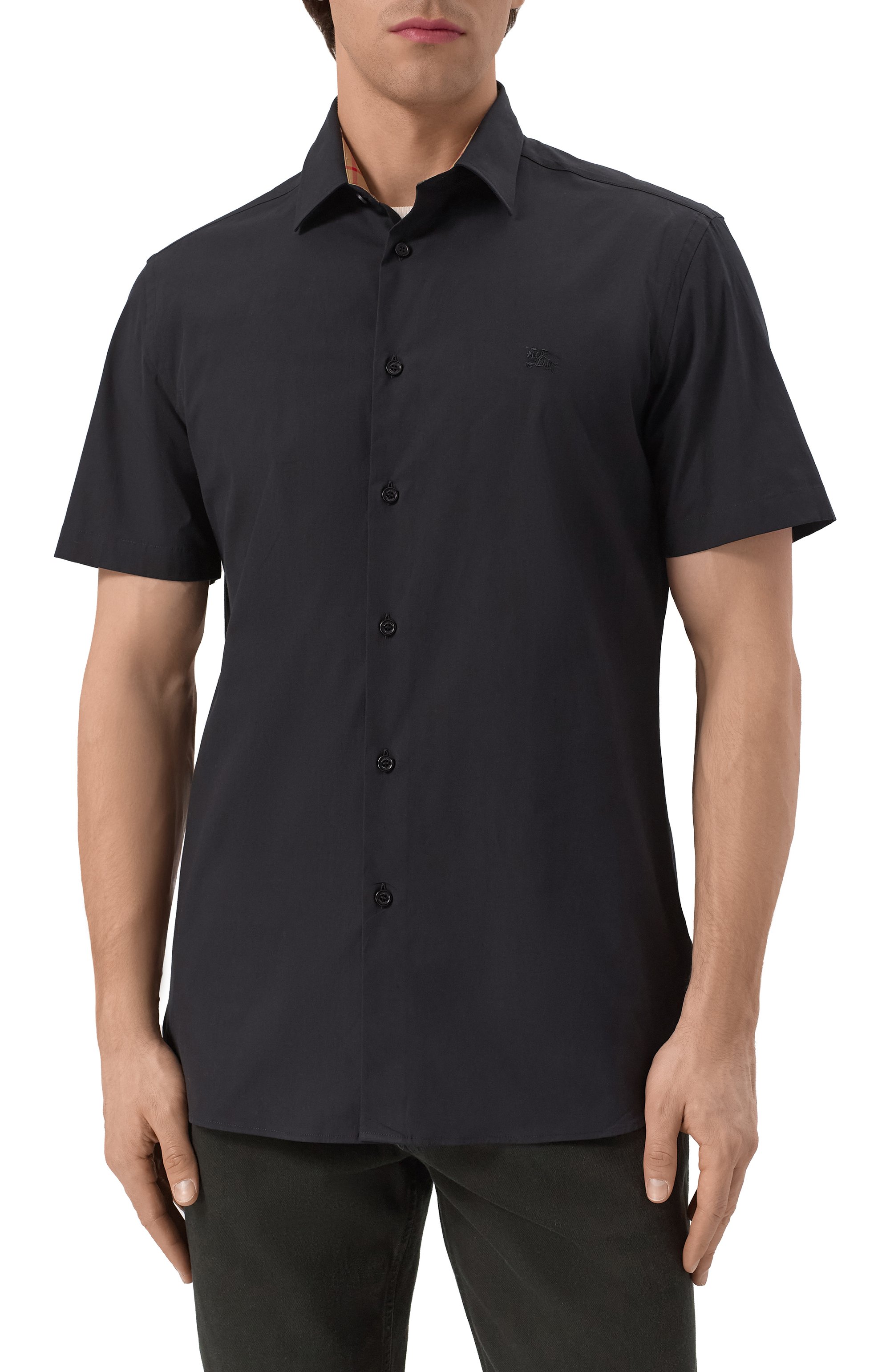 Хлопковая рубашка BURBERRY, арт. 8079596, фото 3