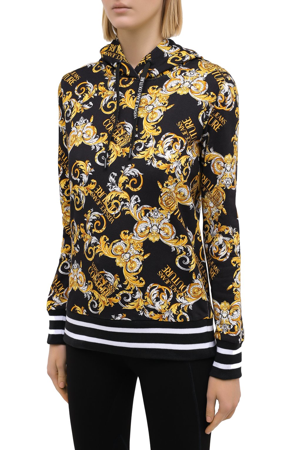 Хлопковое худи VERSACE JEANS COUTURE, арт. B6HZA797-ZDP308 H00D REG. PRINT/S0830, фото 3