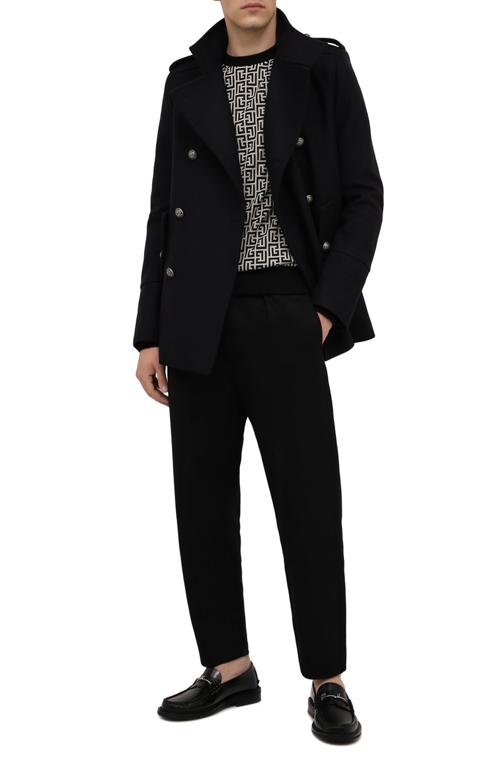 Шерстяной бушлат BALMAIN, арт. WH1UC030/W115, фото 2