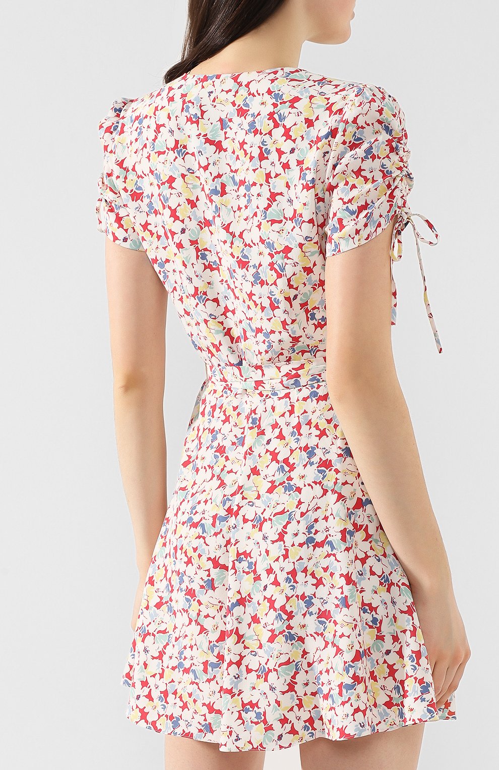 Мини-платье с запахом POLO RALPH LAUREN разноцветного цвета по цене 19600 руб., арт. 211753566, фото 4 Мини-платье с запахом POLO RALPH LAUREN, арт. 211753566, фото 4