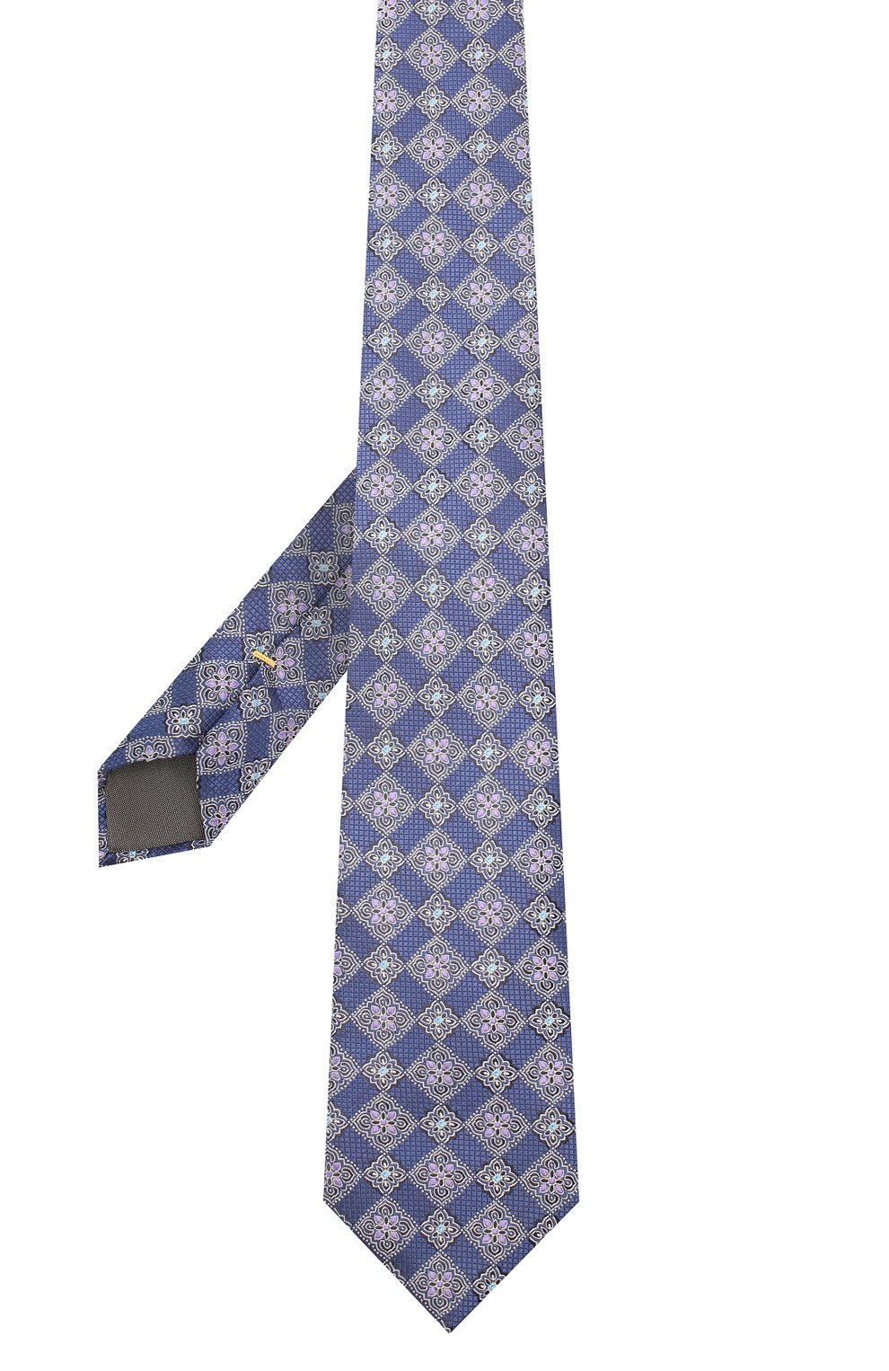 Шелковый галстук CANALI темно-синего цвета по цене 14650 руб., арт. 18/HJ02862, фото 2 Шелковый галстук CANALI, арт. 18/HJ02862, фото 2