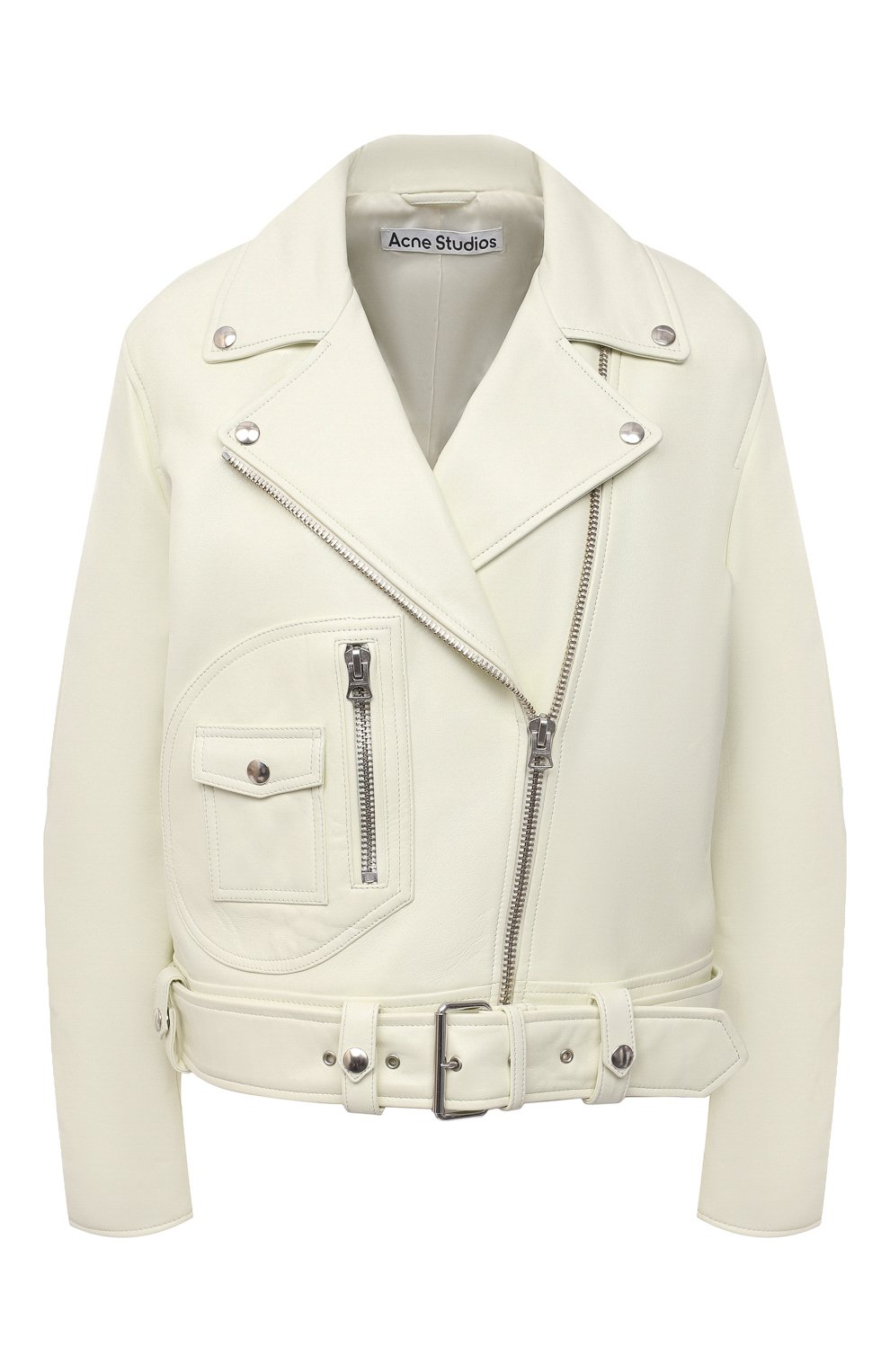 Кожаная куртка ACNE STUDIOS кремового цвета по цене 219000 руб., арт. A70066, фото 1 Кожаная куртка ACNE STUDIOS, арт. A70066, фото 1