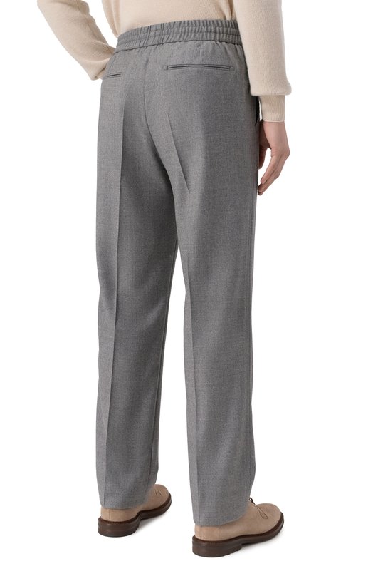 Шерстяные брюки Brioni RP2Z0L/0ZA0J Серый  RP2Z0L/0ZA0J Фото 4