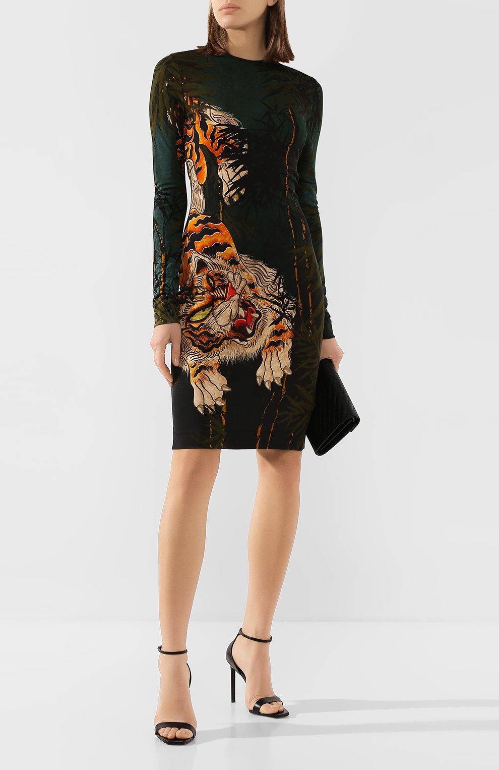 Платье из вискозы DSQUARED2 разноцветного цвета по цене 78650 руб., арт. S72CV0103/S23666, фото 2 Платье из вискозы DSQUARED2, арт. S72CV0103/S23666, фото 2