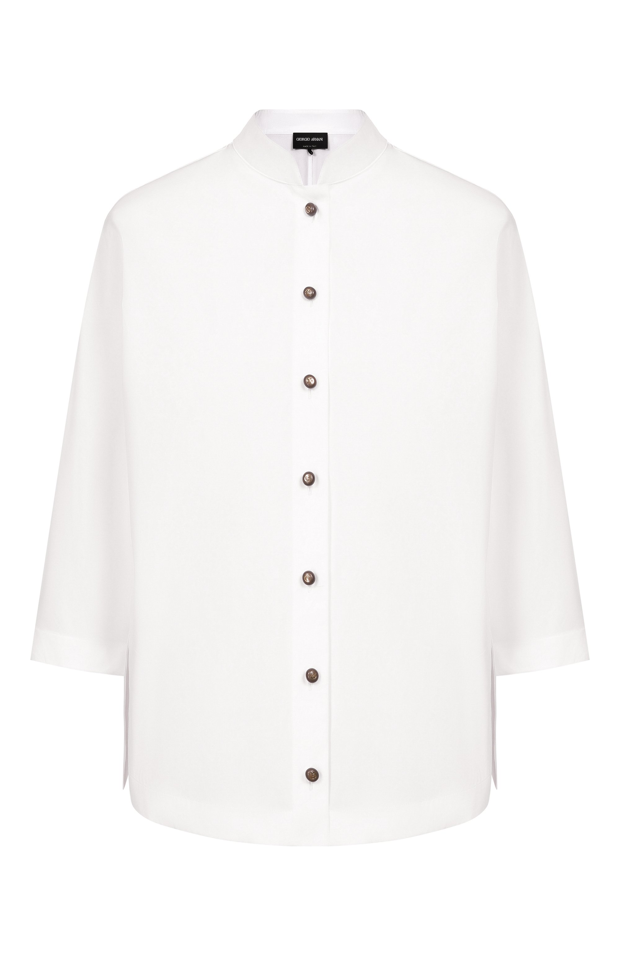 Хлопковая рубашка GIORGIO ARMANI белого цвета по цене 136500 руб., арт. GW003500/TE10360, фото 1 Хлопковая рубашка GIORGIO ARMANI, арт. GW003500/TE10360, фото 1