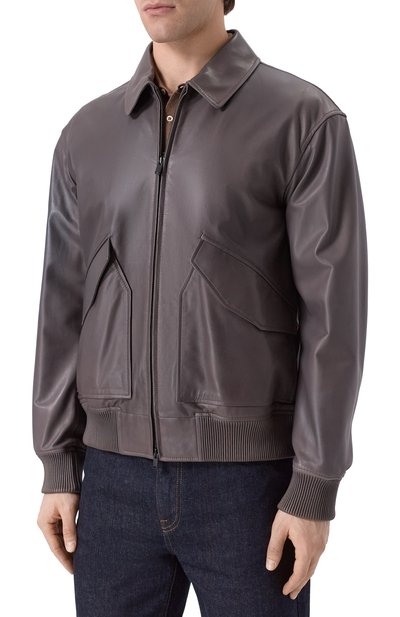 Кожаный бомбер MVST, арт. 54205/48-56, фото 3