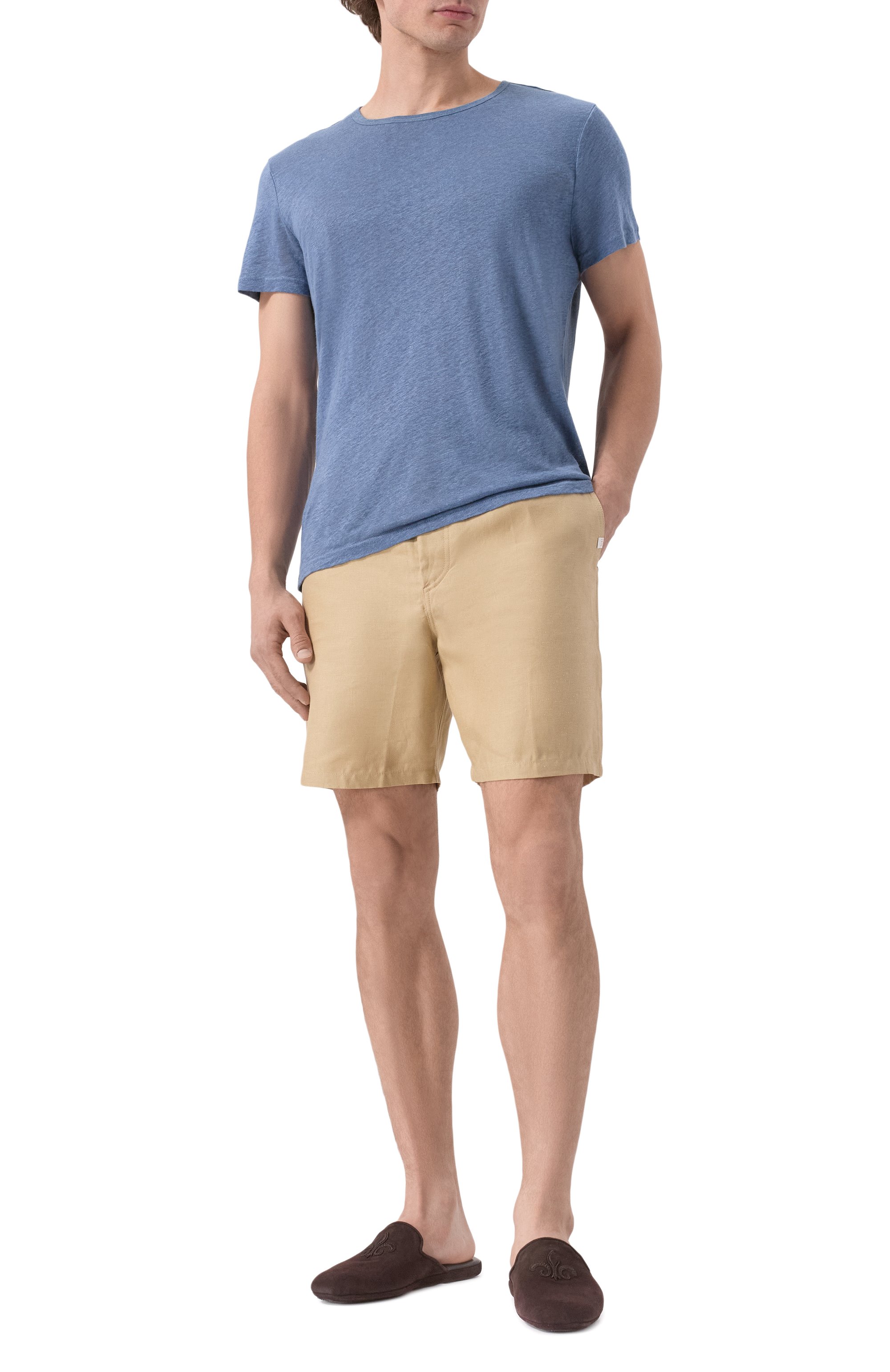 Льняная футболка DEREK ROSE, арт. 3163-J0RD004, фото 2