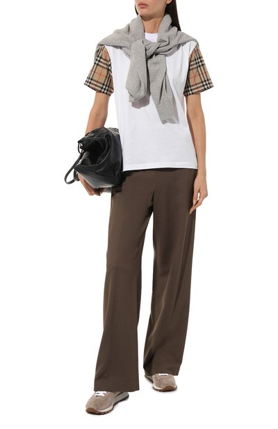 Хлопковая футболка BURBERRY, арт. 8042716, фото 2