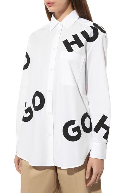 Хлопковая рубашка HUGO, арт. 50496410, фото 3