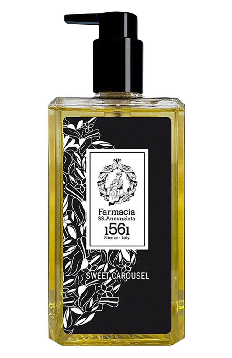 Парфюмированный гель для душа sweet carousel (500ml) FARMACIA.SS ANNUNZIATA 1561 бесцветного цвета, арт. 8032779258438 | Фото 1 (Региональные ограничения белый список (Axapta Mercury): Не проставлено; Нос: Не проставлено; Назначение: Для тела; Тип продукта: Гели; Косметика кросс-кт: Уход У)