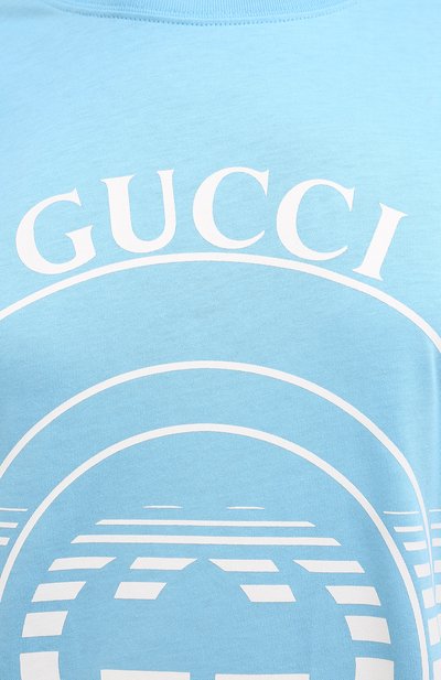 Хлопковая футболка GUCCI, арт. 615044/XJCQ8, фото 5