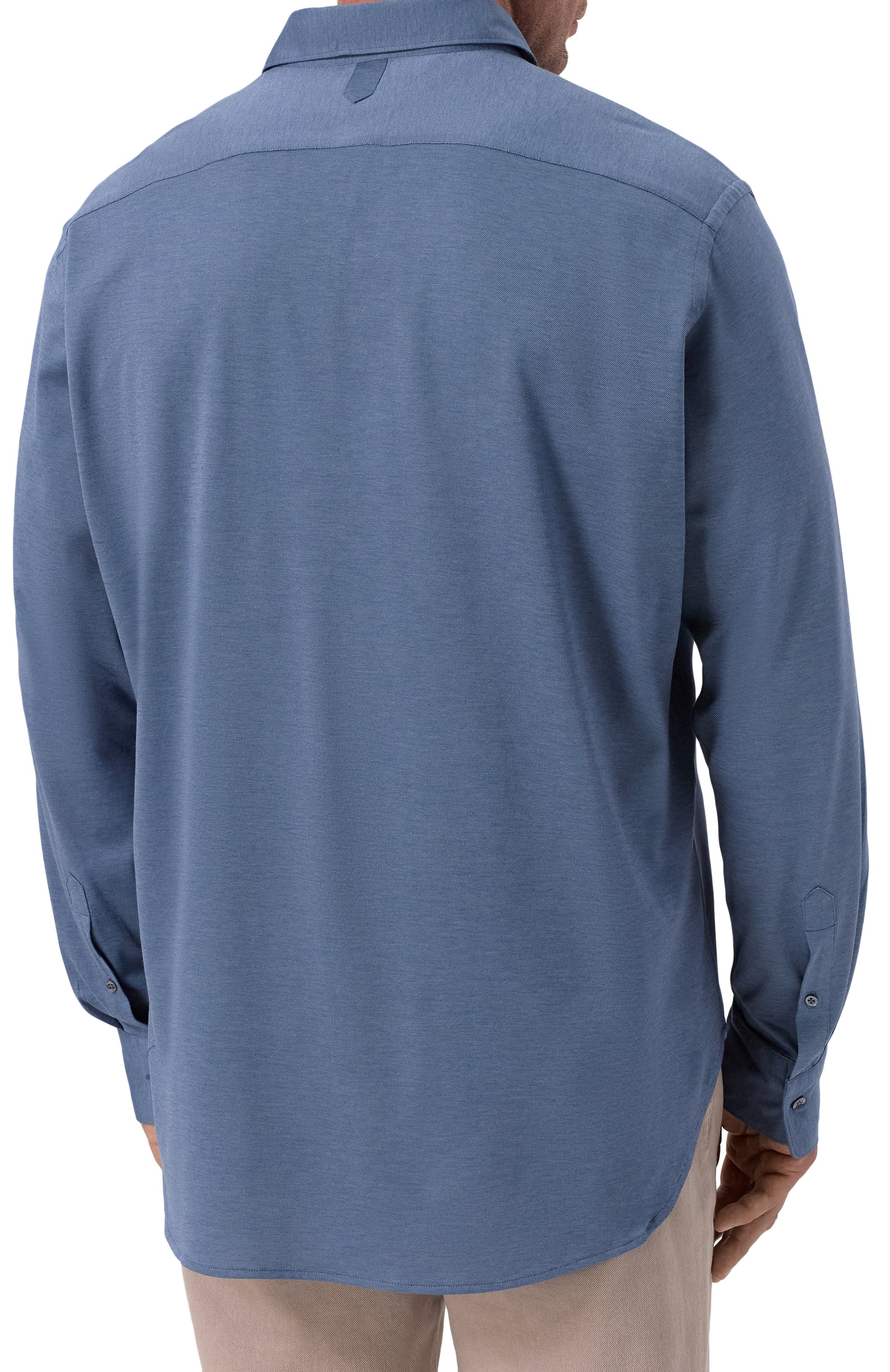 Рубашка из хлопка и лиоцелла CANALI, арт. CSL70B1B/GN03485, фото 4