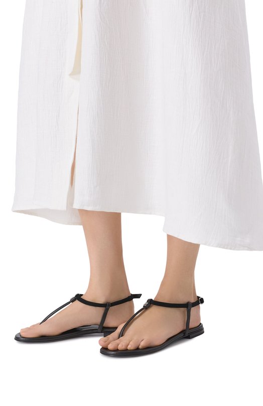 Кожаные сандалии Fabi FD9248/NAPPA BAR0N Чёрный  FD9248/NAPPA BAR0N Фото 2