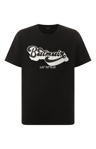 Мужская хлопковая футболка BALMAIN, арт. BH1EG010/BC44