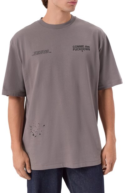 Хлопковая футболка COMME DES FUCKDOWN, арт. CFABM01749, фото 3