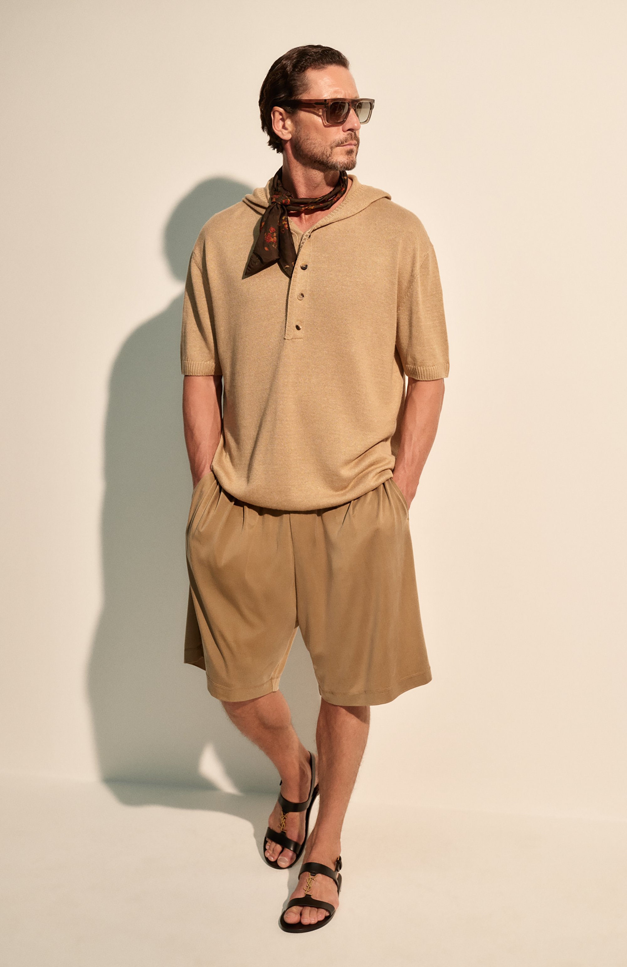 Кожаные сандалии cassandre SAINT LAURENT, арт. 818108/DWEDD, фото 8