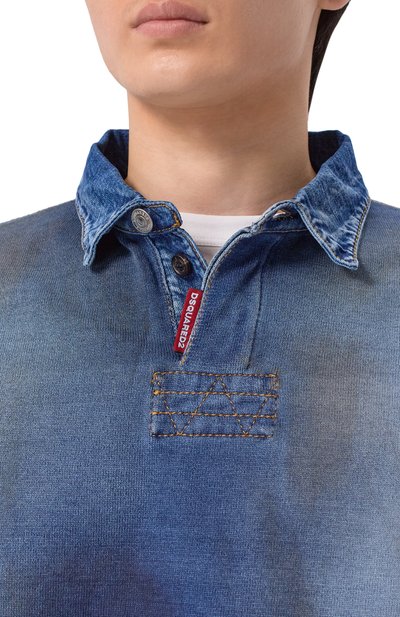 Хлопковое поло DSQUARED2, арт. S74HA1611/D13192, фото 5