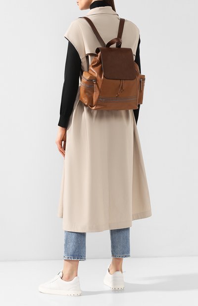 Рюкзак из кожи BRUNELLO CUCINELLI, арт. MBSKD1962, фото 2