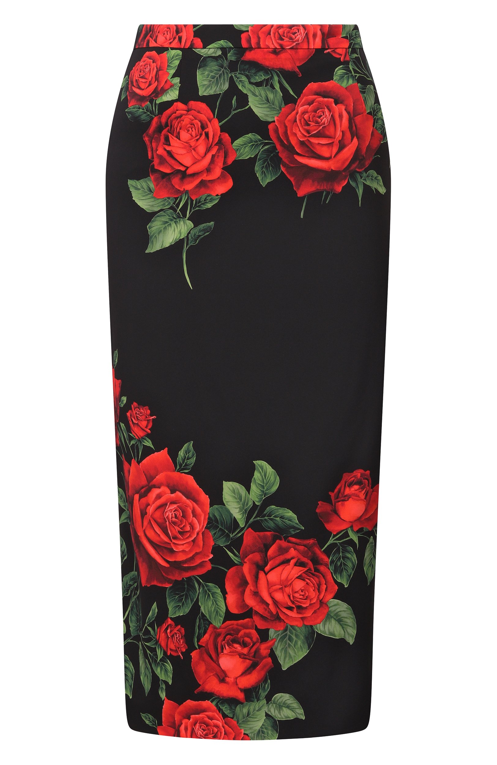 Шелковая юбка DOLCE & GABBANA черного цвета по цене 171500 руб., арт. F4CSJT/FSA9R, фото 1 Шелковая юбка DOLCE & GABBANA, арт. F4CSJT/FSA9R, фото 1