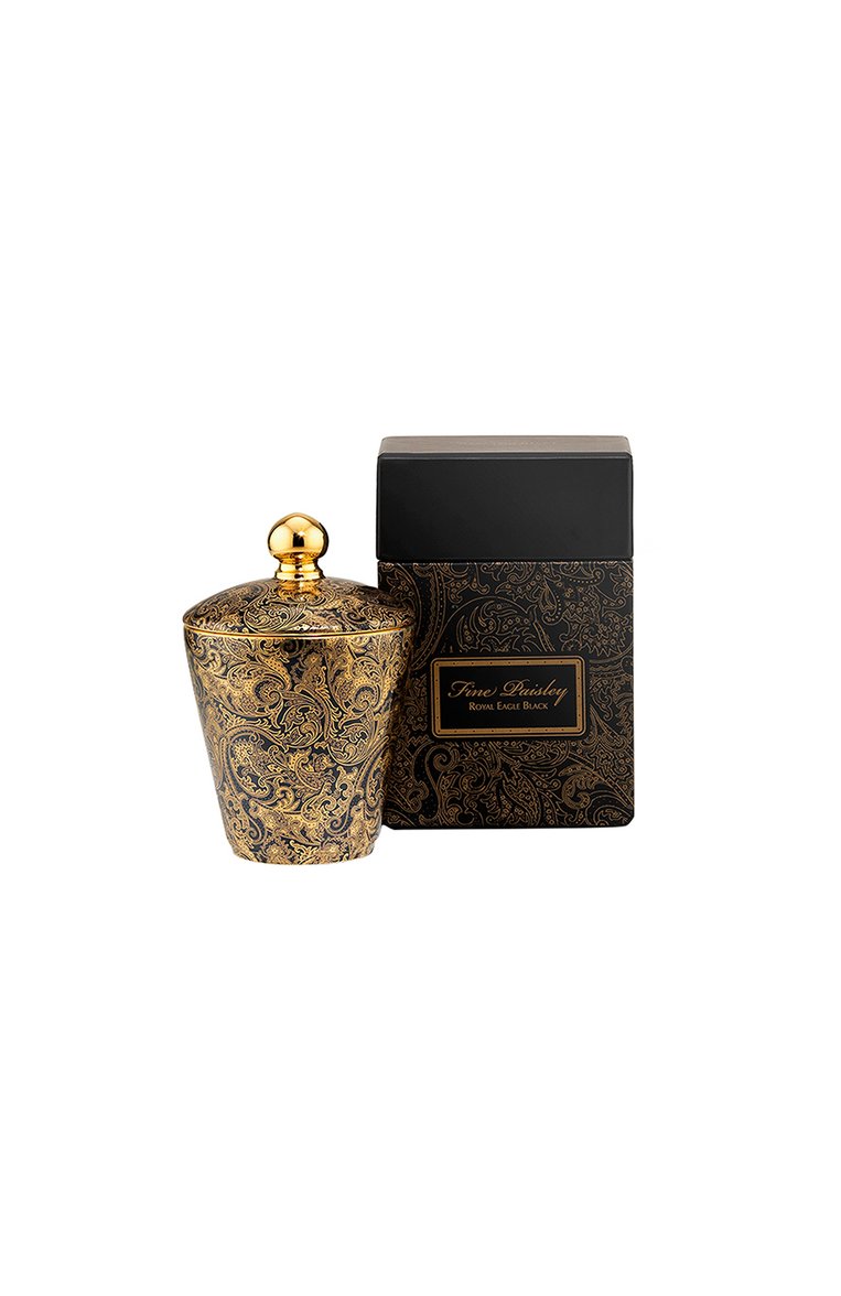 Подсвечник с крышкой black fine paisley STEFANO RICCI, арт. 0ACAN002/VELIN4, фото 1