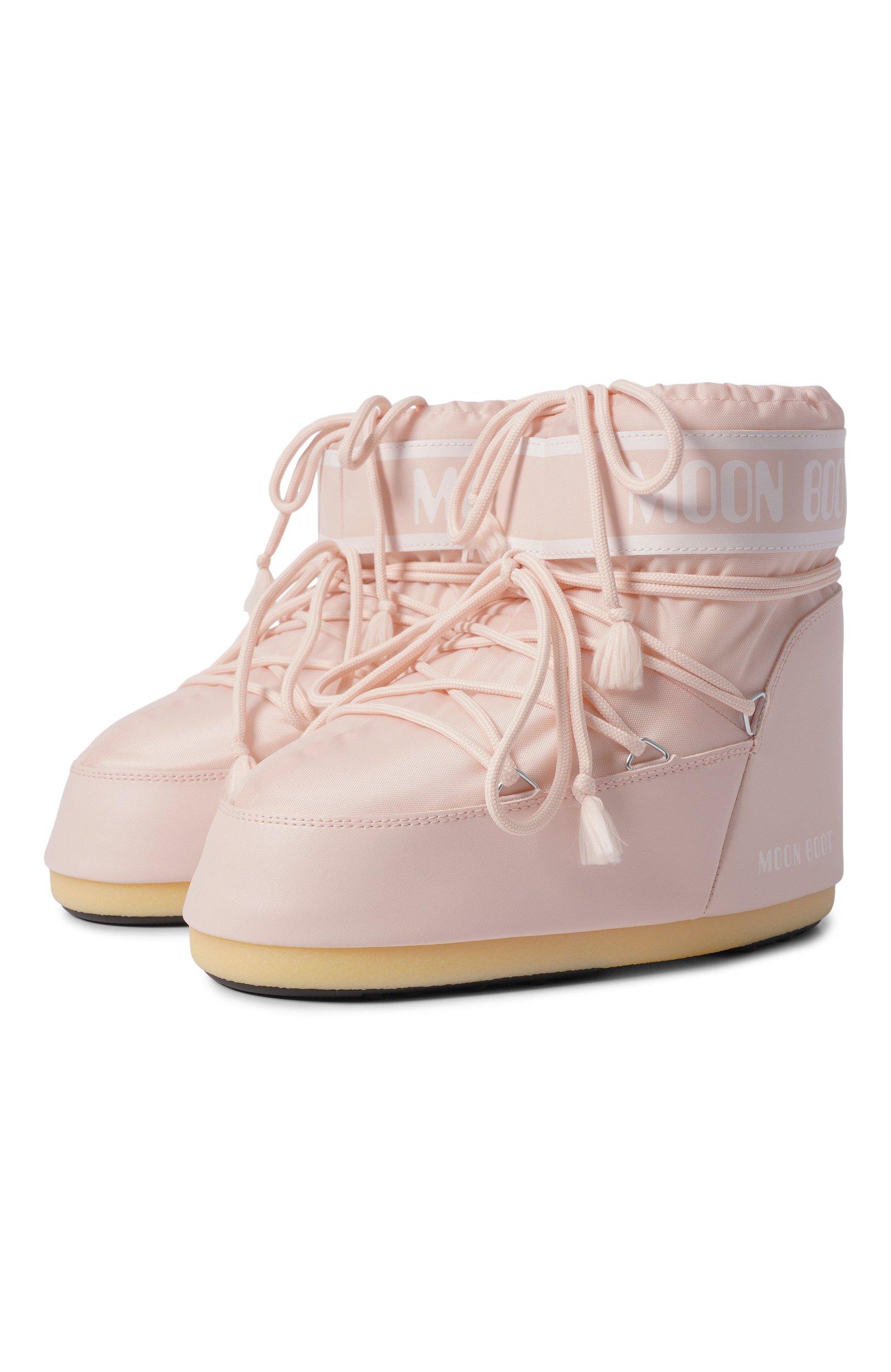 Текстильные полусапоги icon low MOON BOOT светло-розового цвета по цене 23100 руб., арт. 80D1409340, фото 1 Текстильные полусапоги icon low MOON BOOT, арт. 80D1409340, фото 1