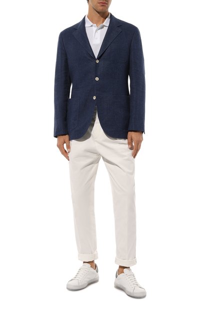 Пиджак изо льна и шерсти BRUNELLO CUCINELLI темно-синего цвета по цене 380000 руб., арт. MW4827BND, фото 3 Пиджак изо льна и шерсти BRUNELLO CUCINELLI, арт. MW4827BND, фото 3