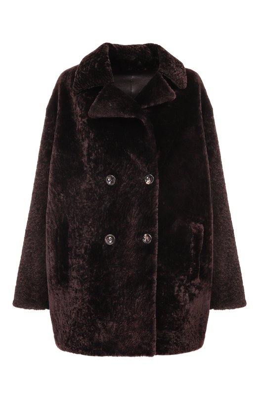Дубленка из овчины manzoni24 25M1213-S23N/48-50 Коричневый 25M1213-S23N/48-50