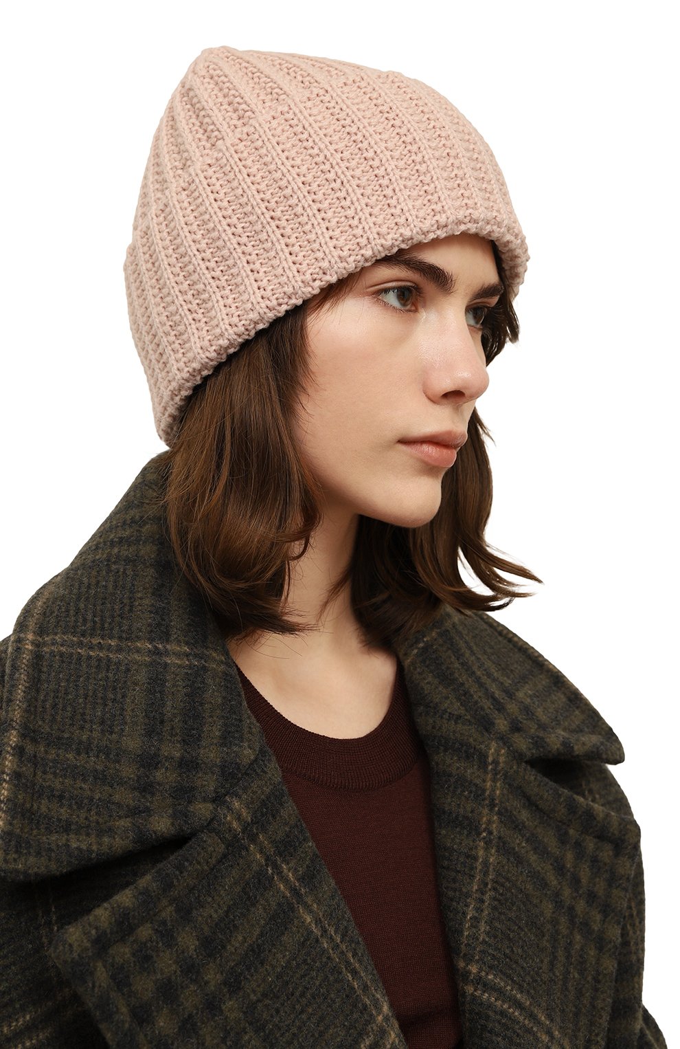 Шапка A.T.T. светло-розового цвета по цене 4870 руб., арт. Т1702/138, фото 2 Шапка A.T.T., арт. Т1702/138, фото 2