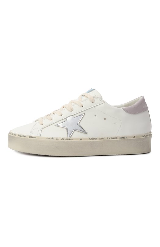 Кожаные кеды Hi Star Golden Goose Deluxe Brand GWF00118.F006845 Белый  GWF00118.F006845 Фото 4