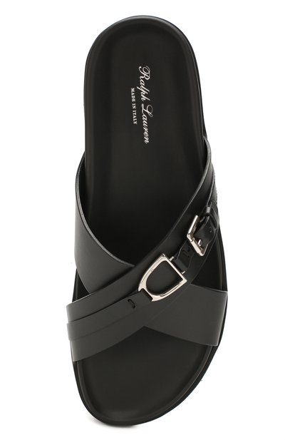 Кожаные шлепанцы RALPH LAUREN, арт. 815795857, фото 5