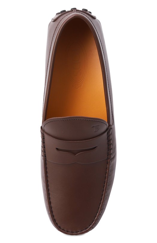 Кожаные мокасины Gommino Tod’s XXM22L00010N6M Коричневый  XXM22L00010N6M Фото 6